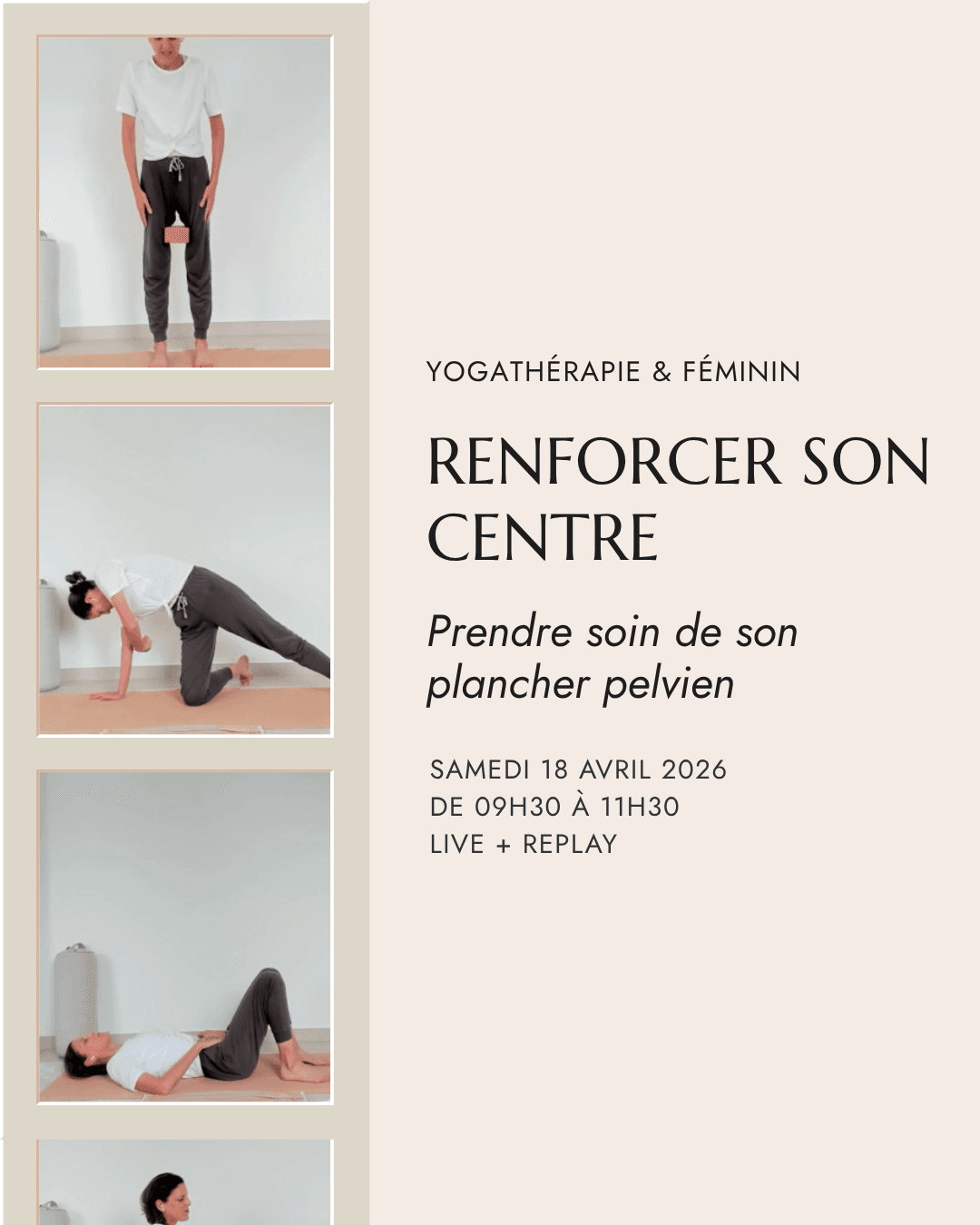 renforcer son centre plancher pelvien périnée yoga menopause